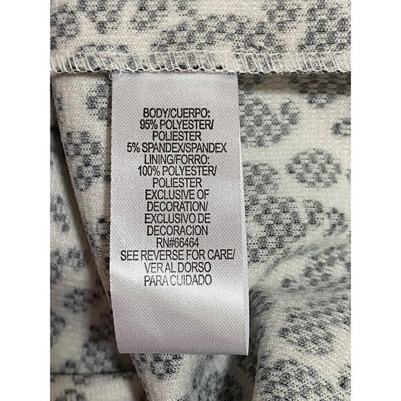 Sandra Darren Fit & Flare Dress Women's Size 12 Black & White Animal Print NWT - Picture 10 of 11